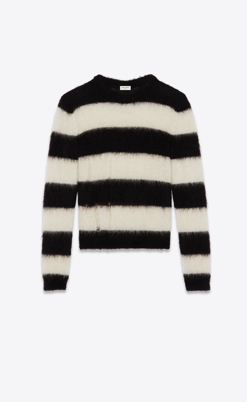 Striped mohair jumper